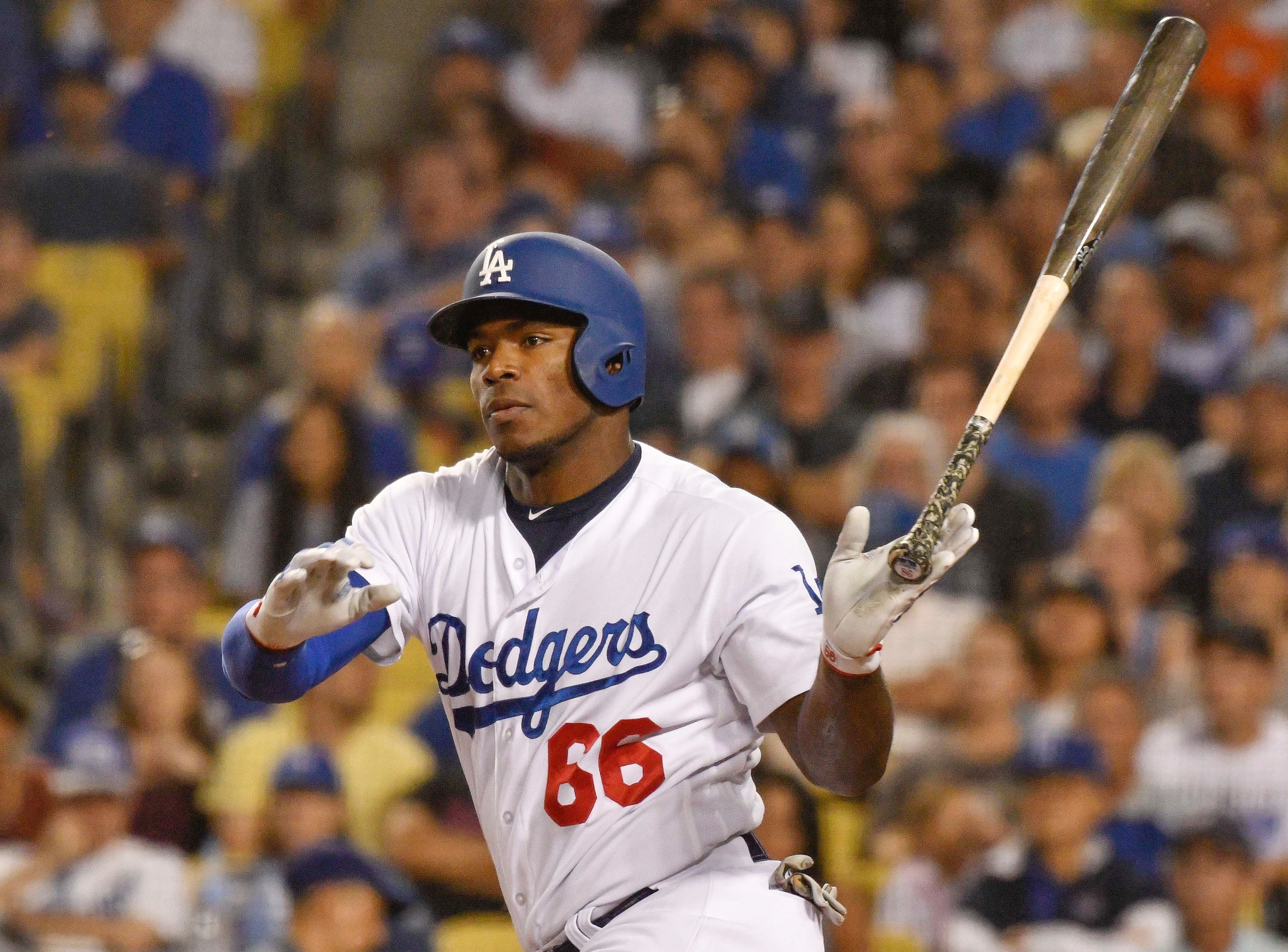 Player Profile Yasiel Puig Los Angeles Dodgers Baseball