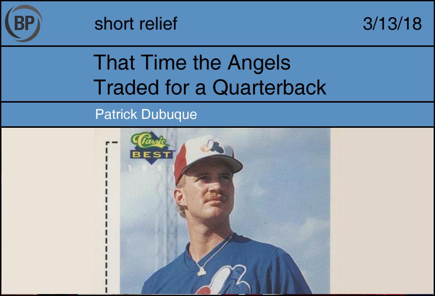 Short Relief: That Time the Angels Traded for a Quarterback - Baseball  ProspectusBaseball Prospectus